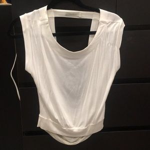 Costa Blanca Off White Open Back Shirt
